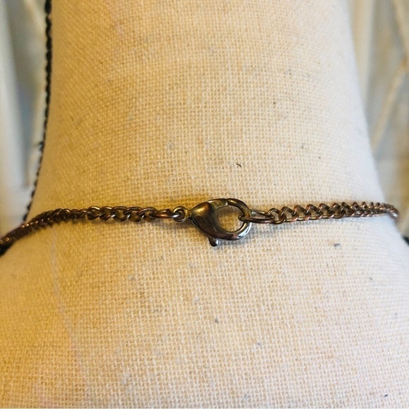 Statement Necklace Mixed Bead Links and Chain Silvertone and Ivory White - Picture 14 of 15